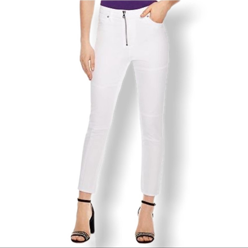 Sandro white zip front Juliette skinny jean 36 /‎ 6